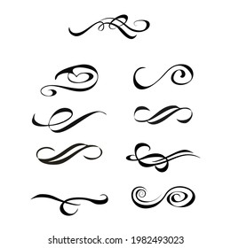 Set of vector graphic elements for design