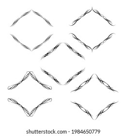Set of vector graphic elements for design