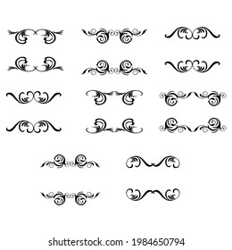 Set of vector graphic elements for design
