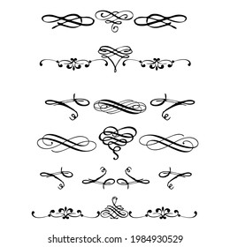 Set of vector graphic elements for design