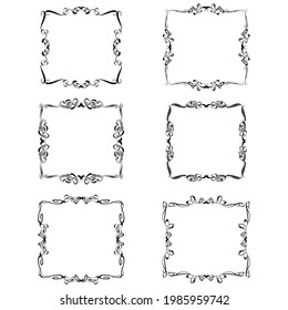 Set of vector graphic elements for design