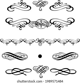 Set of vector graphic elements for design