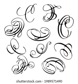 Set of vector graphic elements for design