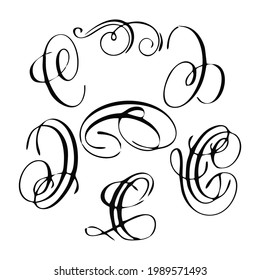 Set of vector graphic elements for design