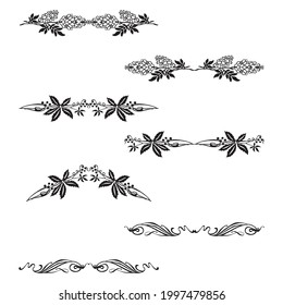 Set of vector graphic elements for design