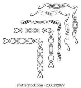 Set of vector graphic elements for design