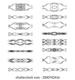 Set of vector graphic elements for design