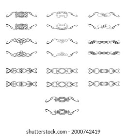 Set of vector graphic elements for design