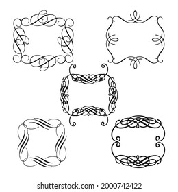 Set of vector graphic elements for design