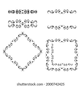 Set of vector graphic elements for design