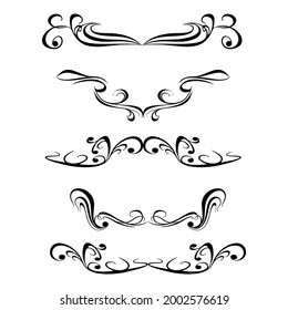Set of vector graphic elements for design