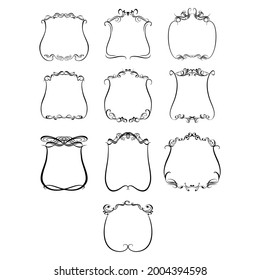Set of vector graphic elements for design