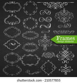 Set of vector graphic elements for design
