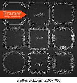 Set of vector graphic elements for design