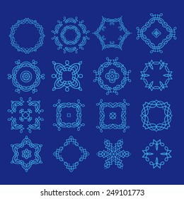 Set of vector graphic elements for design