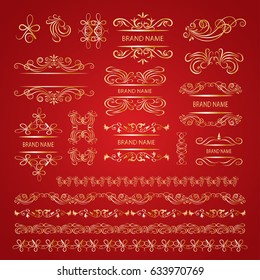 Set of vector graphic elements for design