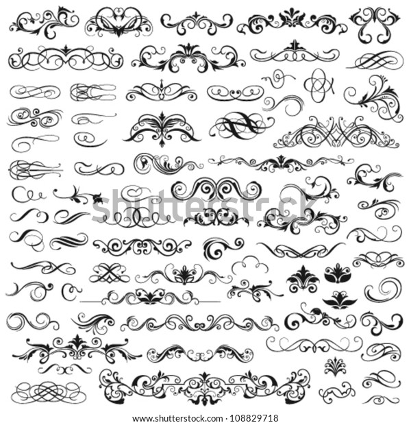 Set Vector Graphic Elements Design Stock Vector Royalty Free