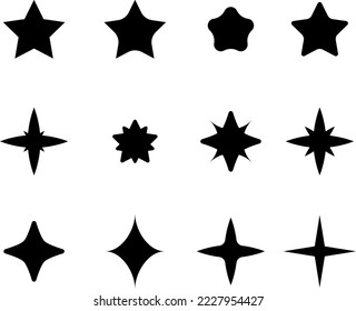 Conjunto de estrellas gráficas vectoriales