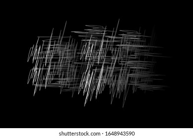 Set of vector grunge brushes. Abstract hand drawn ink strokes
