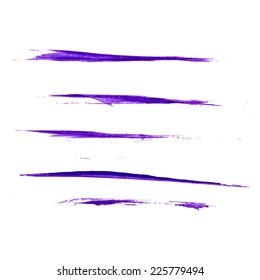 Set of vector grunge brushes. Abstract hand drawn ink strokes 
