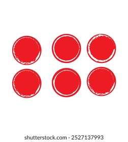 Set of vector grunge circle brush strokes eps 10