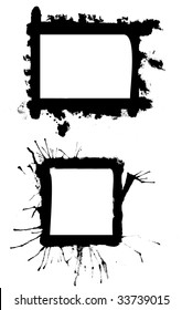 Set of vector grunge frames - design elements, scalable to any size