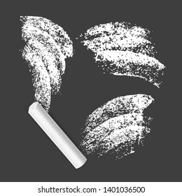 Set of vector grunge texture created with chalk and charcoal. Designed for registration of various design projects: posters, banners, stickers, templates.