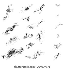 Set of vector grunge textures