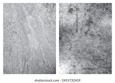 Set of Vector Grunge Wall Textures
