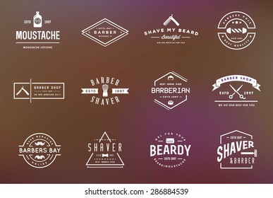 Set Vector Hairdresser Barber Shop Elements Stock Vector (Royalty Free ...