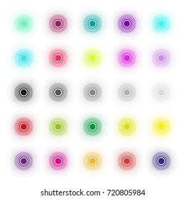 Set of vector hand drawn circles using sketch drawing scribble circle lines. Doodle circular logo design elements.