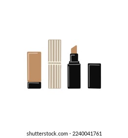 Conjunto de varillas dibujadas a mano vectorial aisladas sobre fondo blanco.