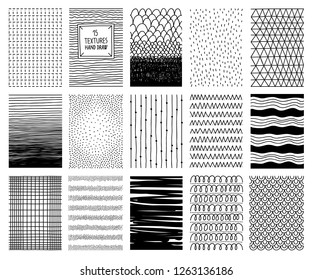 Set Vector Hand Drawn Marker Ink Stock Vector (Royalty Free) 1263136186 ...