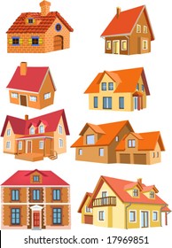 conjunto de casas vectoriales