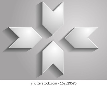 set Vector icon of arrows illustration