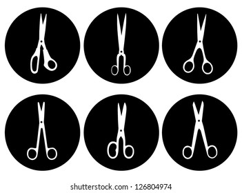 Set of vector icon isolated - Scissors