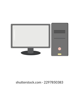set vector icon office illustration