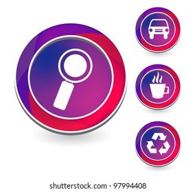 Set of vector icon web