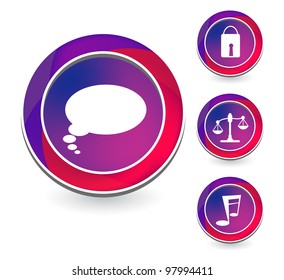 Set of vector icon web