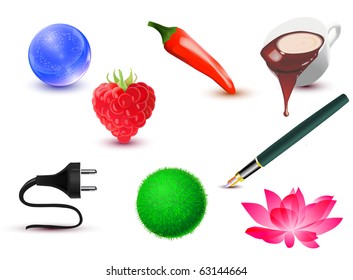a set of vector icons