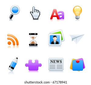 set of vector icons