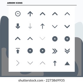 set vector icons about arrow