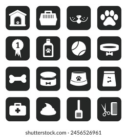 Set vector icons for dogs. Dog icons