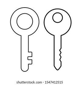 Set Vector Icons Door Keys Stock Vector (Royalty Free) 1547412515 ...