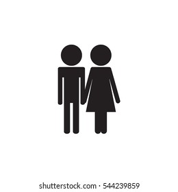 A set of vector icons of a family without children. Can be used for any project.