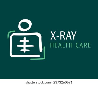 Un conjunto de iconos vectoriales y logos medicina y salud