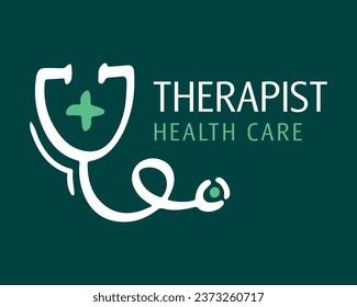 Un conjunto de iconos vectoriales y logos medicina y salud