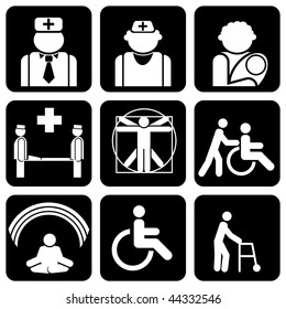 set of vector icons to medical theme