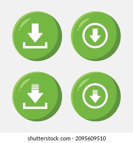 A set of vector icons of modern trend in the style of with gradient, blur and transparency. The collection includes 4 icons in a single style of business, finance, website, etc