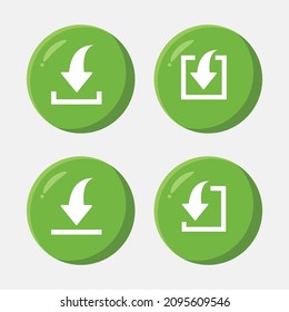 A set of vector icons of modern trend in the style with gradient, blur and transparency. The collection includes 4 icons in a single style of business, finance, website, etc